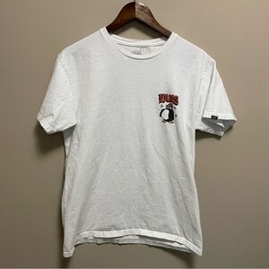 Vans Off The Wall White Penguin Classic Fit Tee Men’s Medium
